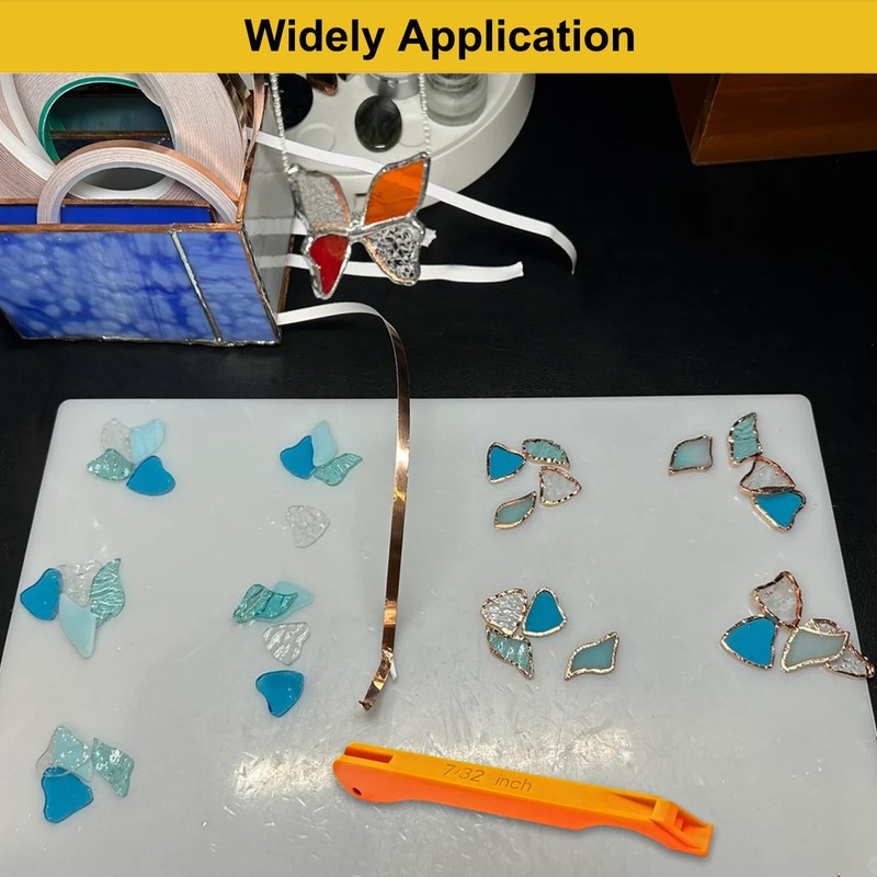 JINGHEONE 7/32" Copper Foil Hand Foiler Tool use for Stained