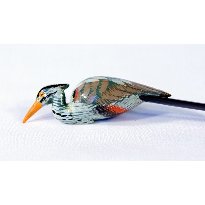 Hand Painted Blue Heron Bird Letter Opener