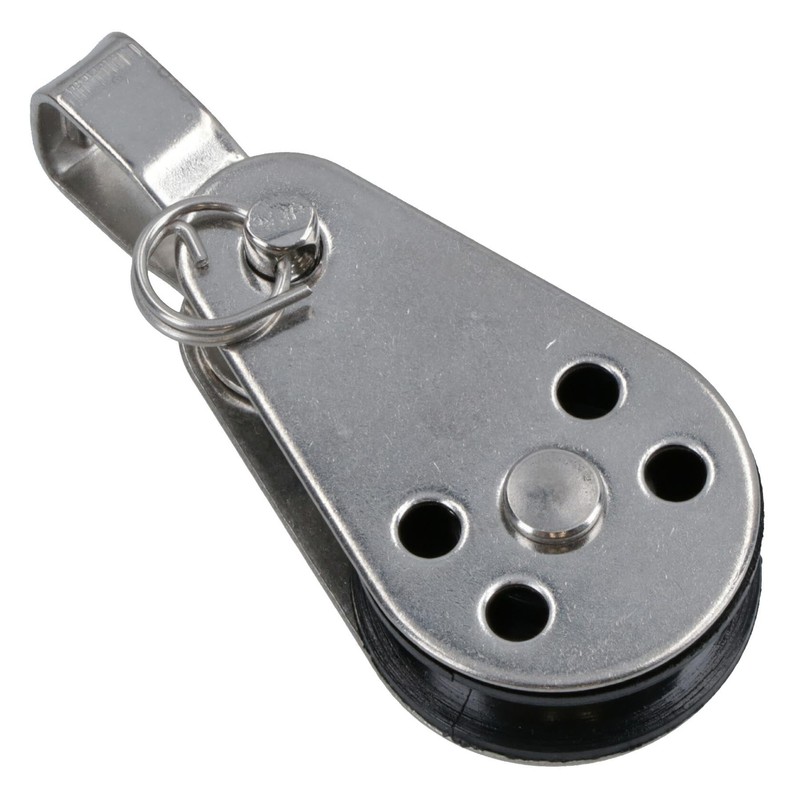 Pulley Block with Removable Pin and Bracket 26mm Diameter Stainless