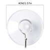 Annefly Suction Cup Hooks 40mm Transparent Sucker Hooks for Kitchen