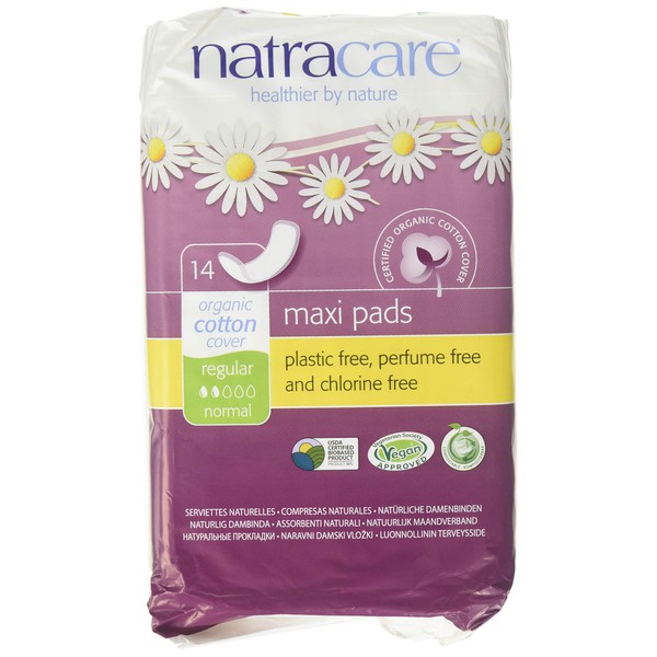 Natracare Pads Regular 14 Ct, 3 Boxes (42 Pads Total)