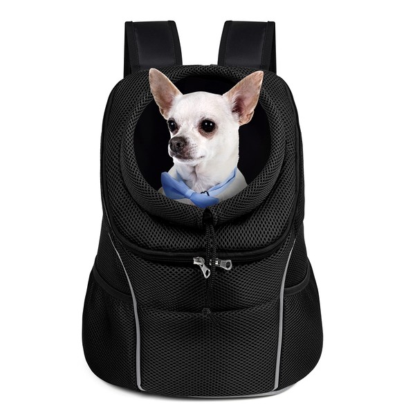 WOYYHO Pet Dog Carrier Backpack with Storage Pockets Small Dog