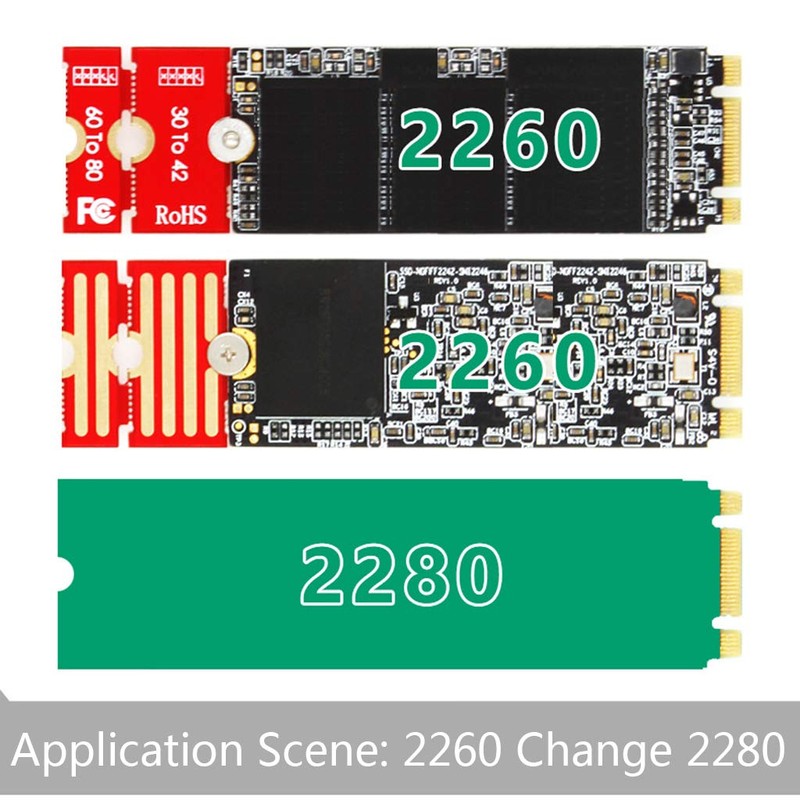 RingBuu - Extended Bracket, M2 M2PLUS NGFF NVME M.2 Extended