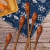 Long Handled Teaspoons, Natural Small Wooden Spoons Long Wooden Stirring