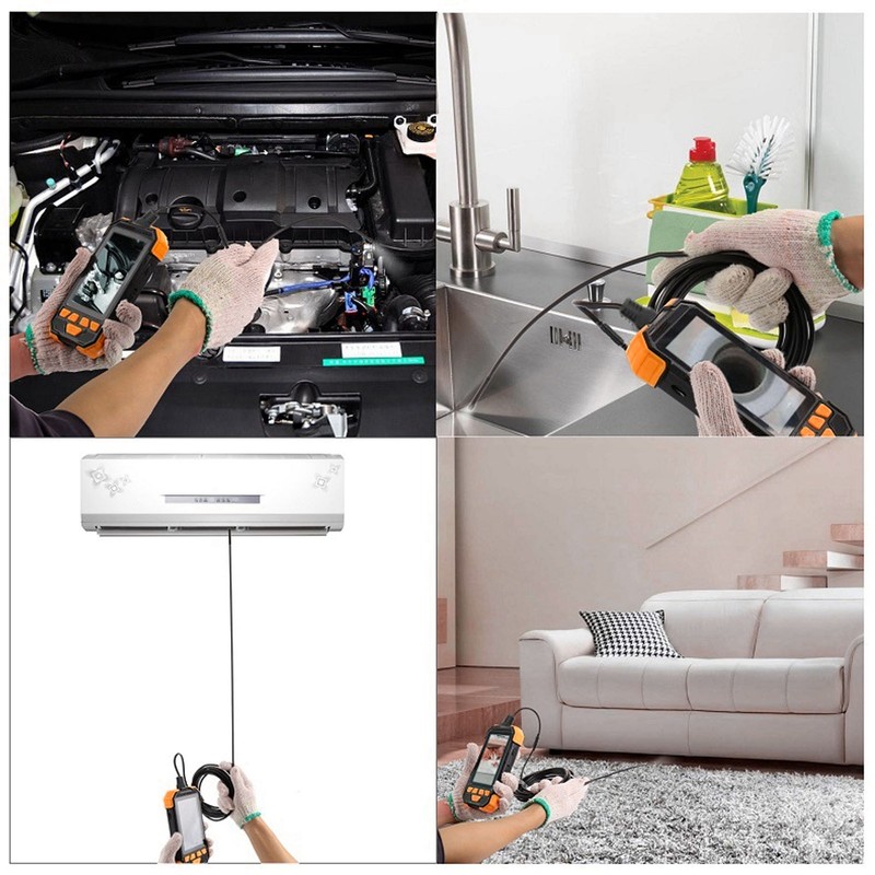 5.5mm Lens Borescope Camera 4.3in IPS Screen IP67 Waterproof Digital