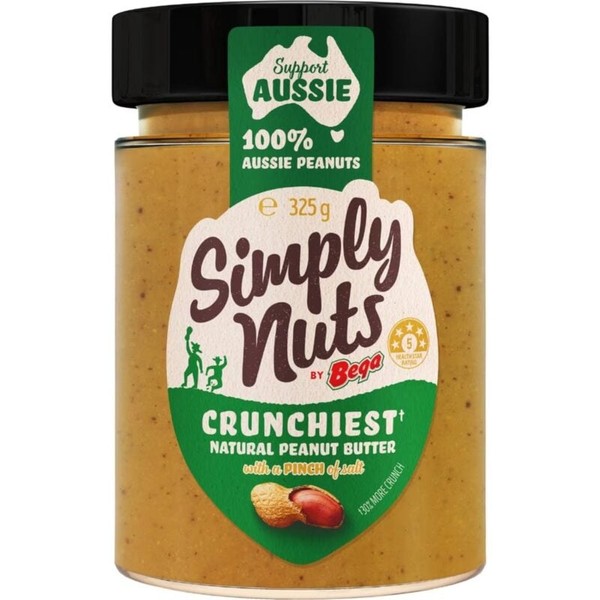 Bega Simply Nuts Crunchiest Peanut Butter 325g