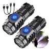 Zcgoingtech 2pzs Monstruo Tres Ojos Mini Linterna Tactica Ultra Potente