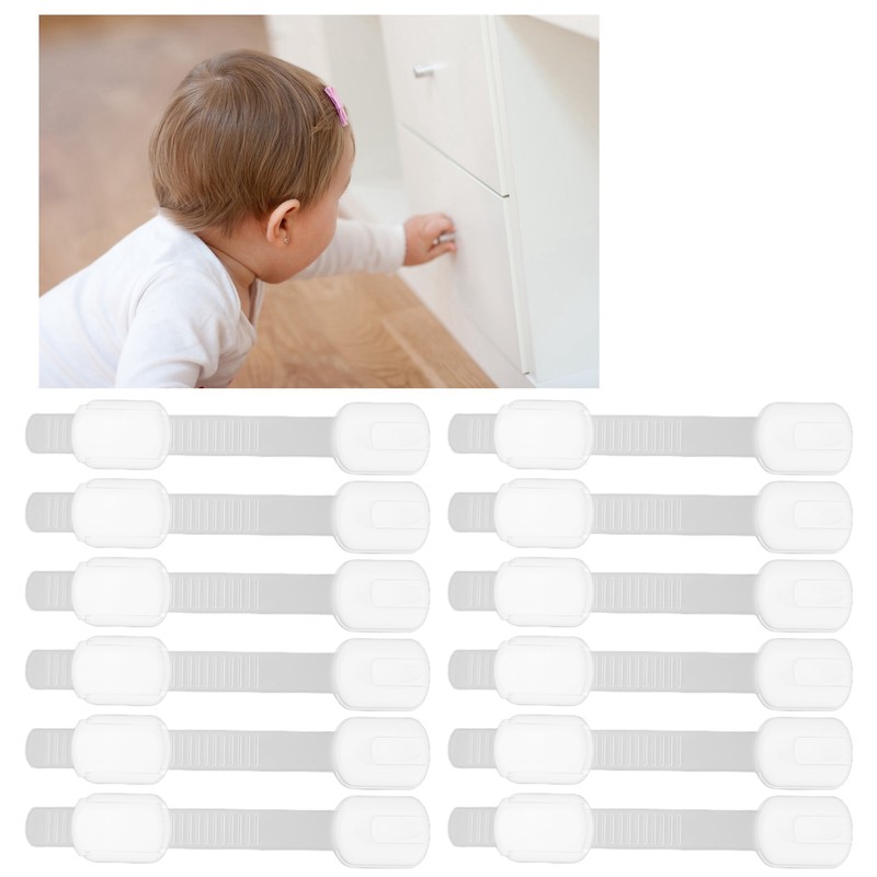 Child Safety Strap Locks Strong Adhesive Adjustable Multifunctional Safety Locks