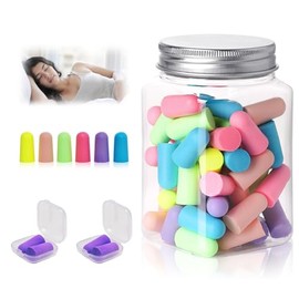 Tapones de Oídos para Dormir, 60 PCS Tapones Oidos, Quiet Tapones para la reducción del ruido, Suaves y Cómodos, Tapón Auditivo de Espuma De Ruido 36 dB, Viajes, Tapones Oidos Para Roncar, Dormir, Viajes