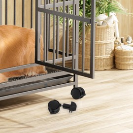 SUPVOX 2pcs Cat Cage Casters Bird Cage Wheels Replacement Swivel Casters Trolley Wheel Replacement Plastic