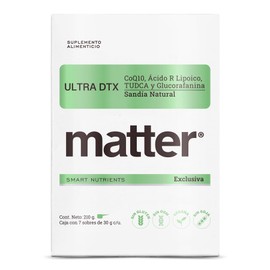 MATTER SMART NUTRIENTS | Ultra DTX, CoQ10 Ácido R Lipoico TUDCA Glucorafanina | Contribuye a una limpieza interna efectiva, Ayuda a la digestión y a e