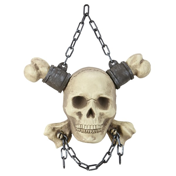 CHAINED SKULL & CROSSBONES 28 cm