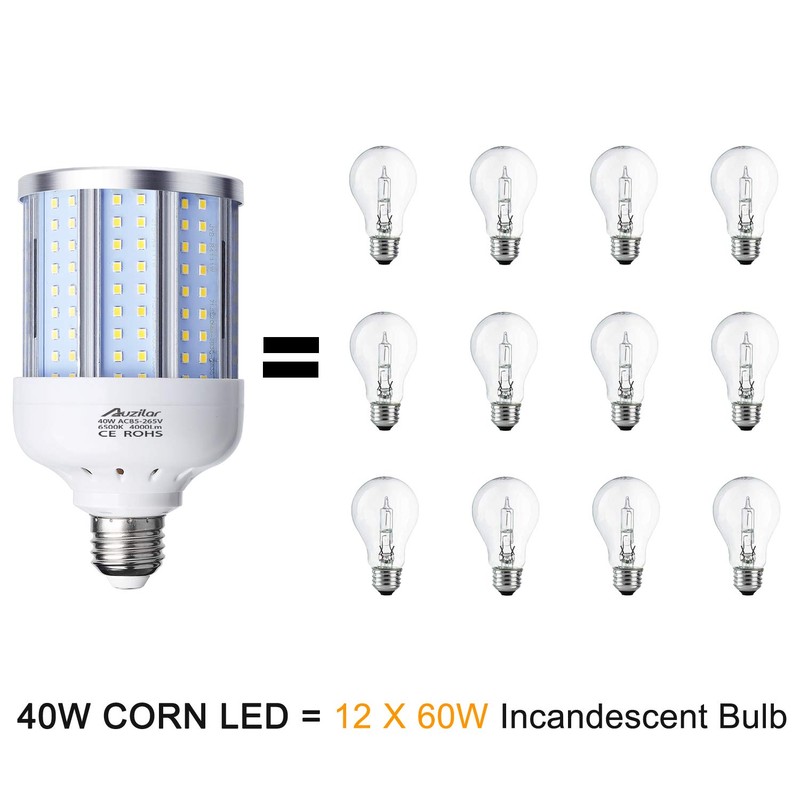Auzilar 40W LED Corn Light Bulb Corn Lamp (280W Equivalent