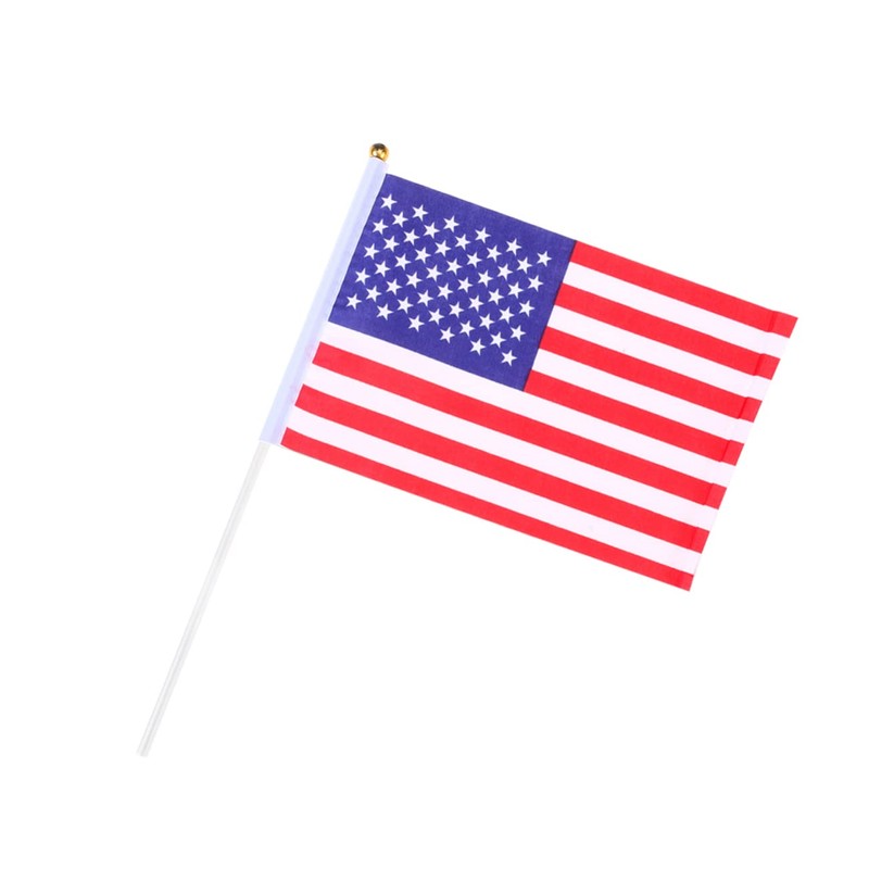 Kisangel Sets American Flags Waving Hand Flags Small American Us