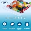 3" x 3" Zip Bags - 100 Count, Small, Clear
