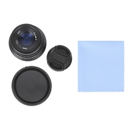 NEWYI 35mm F1.6 Mark II Optical Glass Large Aperture Fixed Focus Manual Scenery Humanistic Camera Lens(Black E Mount)