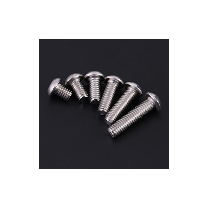 Tornillos de Cabeza Hexagonal M6 60 Unidades con Tuercas Acero