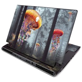 MightySkins Skin for Alienware M15 R2 (2019) - Electric Jellyfish | Protective, Durable, and Unique Vinyl Decal Wrap Cover | Easy to Apply, Remove, and Change Styles | Made in The USA