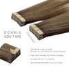 WENNALIFE Tape-in Extensions, Real Hair, Set of 20, 50 g,