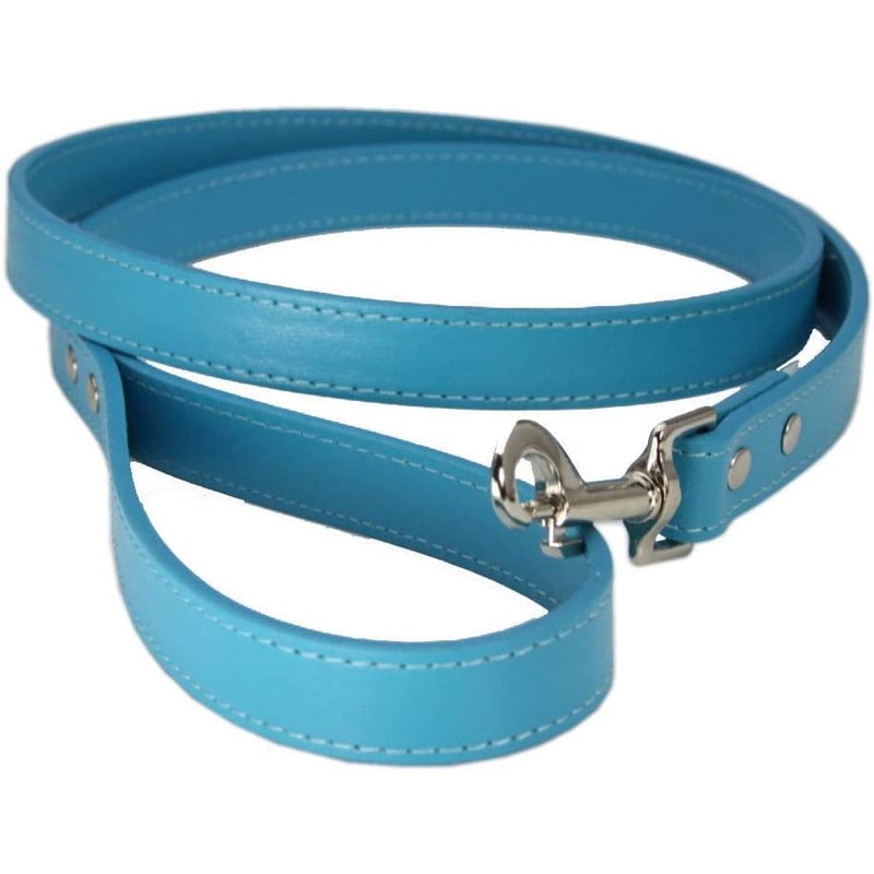 Vibrant Leather Dog Collar & Lead Combo Set for Puppy,