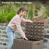 EAST OAK Outdoor Storage Box, 31 Gallon Deck Box, Waterproof