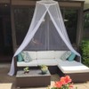 ALCIONO Universal White Conical Mosquito Mesh Net Easy Installation Hanging