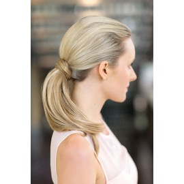 Sleek ponytail extension hairpiece, Flexihair: Jasmin ash blonde to light blonde #613T24