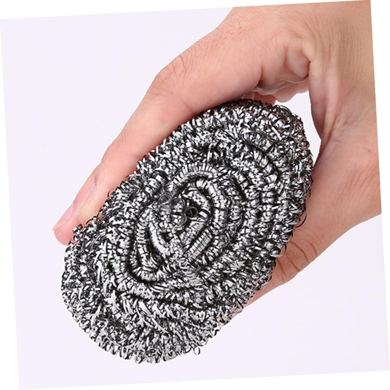 GRIRIW Stainless Steel Dish Sponges 6 Pack Dish Washing Sponges