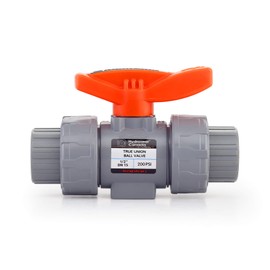 HYDROSEAL Kaplan 1/2” CPVC True Union Ball Valve Socket with Full Port, ASTM F1970, EPDM O-Rings and Reversible PTFE Seats (1/2'')
