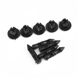EBTOOLS Fairing Clips, Trim Fasteners Car Styling 100 Pieces 6mm Plastic Rivets for Motorcycle Trim Clips for Honda Yamaha Suzuki Trim Pressure Rivets