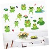 HAPINARY Cute Frog Wall Decals 4 Sheets Frog Wall Sticker