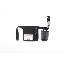 Schoolbelt Mini -Premium Hip/Waist Pouch/Adjustable Belt Clip / 6 Pocket -2-Sided/Drink Pouch/Key Carabiner/ID Sleeve (Up to 44" Waist)