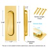 Malimali 4.72 Inch Recessed Finger Flush Pulls for Kitchen Cabinet,