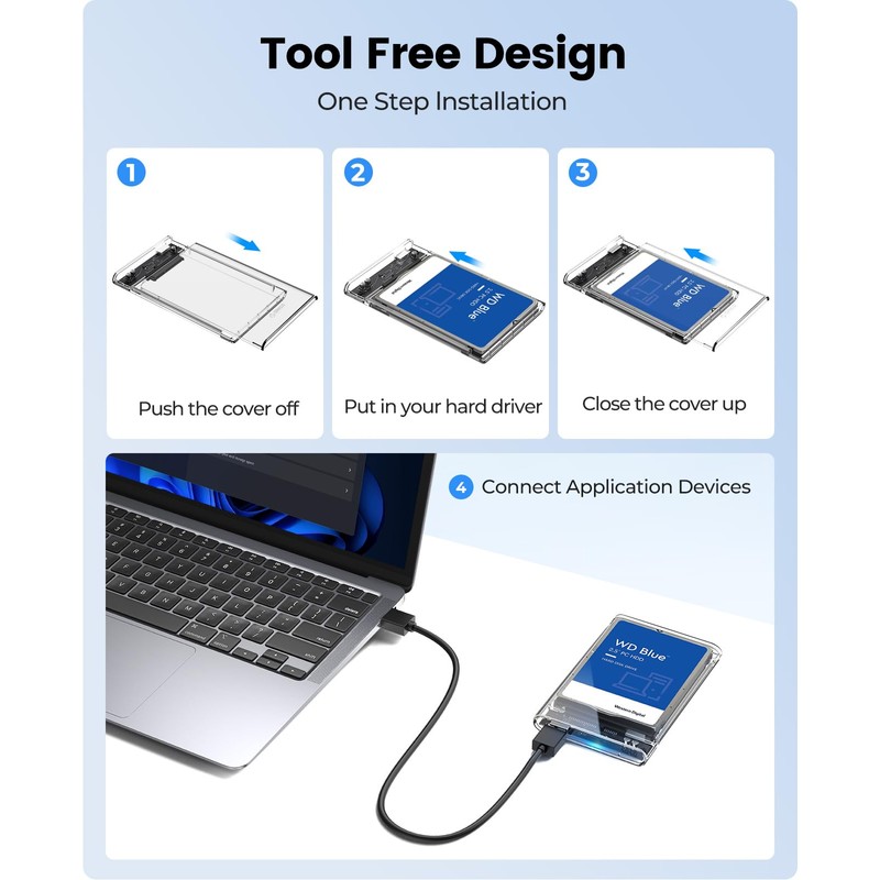 ORICO 2.5 Inch HDD / SSD Case USB3.0 Hard Disk