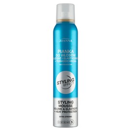 JOANNA Styling Effect Foam Firmer 150 ml - Hair Foam for Volume and Elasticity - Protects Against Heat and Drying - Flexible Hold without Gluing and Weighing Down