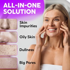 WONDER FAMILY Korean Activated Charcoal Face Mask Peel Off - Blackhead Remover Mask - Facial Peeling & Nose Pore Cleaner - Black Head Remover for Face - Alternative to Pore Strips - Korean Skin Care Masks - 8 Pack