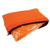 4business Pack of 10 Car Safety Vests Orange with Zip