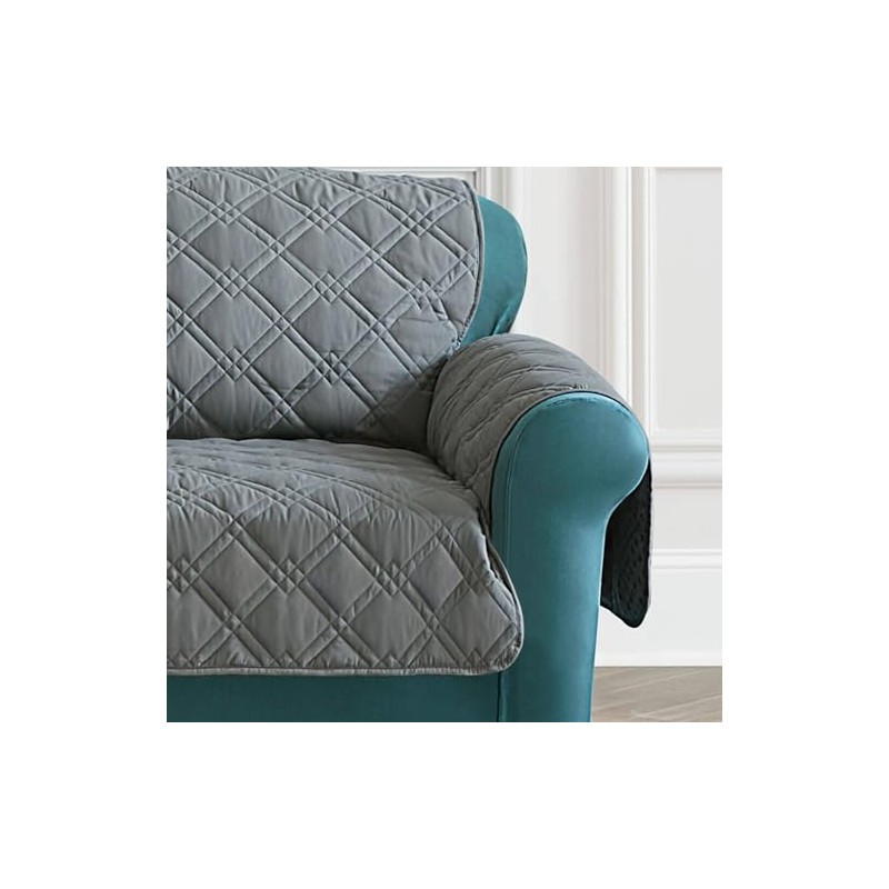 SureFit Pet Protector Sofa Furniture Cover in Gray
