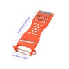 Saim Vegetable Peeler Metal Scraper Fruit Grater Slicer Orange Red