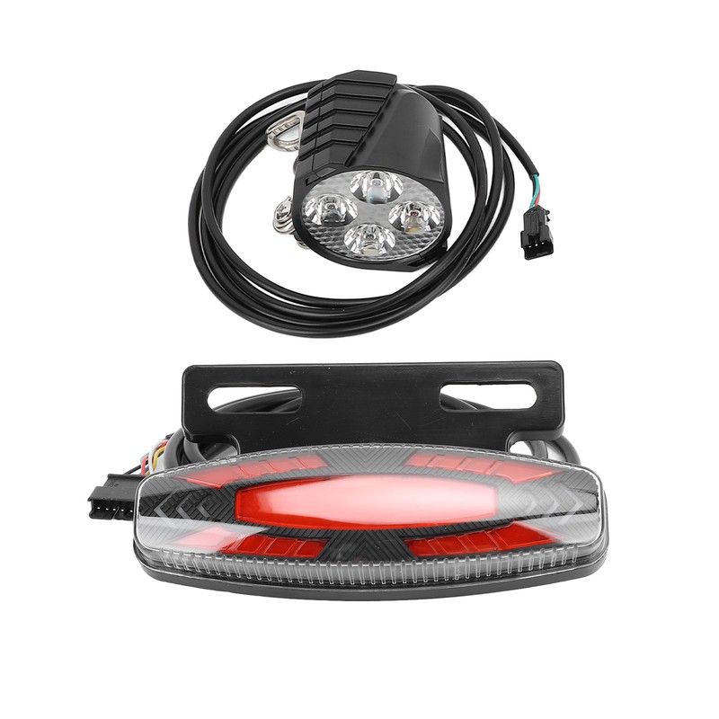 Bike Headlight Taillight Set High Brightness LED Front and Back