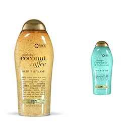OGX, Body Wash Alga Marina y Ácido Hialurónico, 577 ml  Body Wash y Exfoliante de Coco y Café, 577 ml                                                 