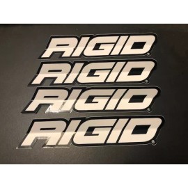 Rigid Industries Stickers Decals 6" x 1.25" 4PC SET BITD SPONSER