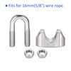 M METERXITY Wire Rope Clamp 16mm Wire Cable Clip Fastener
