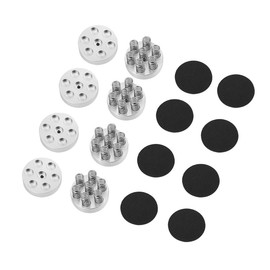 Nobsound 4pcs Silver Aluminium Spring Speakers Spikes Insulation Stand for HiFi Amplifiers