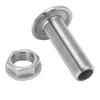 Aramox 3/8inch Universal Thru Hull Fitting Connector Stainless Steel Water