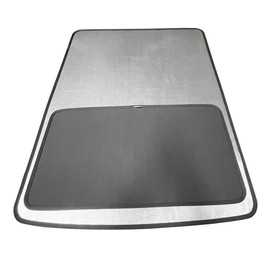 Front and Rear Sunshades 2pcs 2-in1 Single Layer Design Glass Roof Sunshade Mesh Covers Coated UV-Reflective Layer for Rivian R1S 2022-2025. Gurantee to fit.