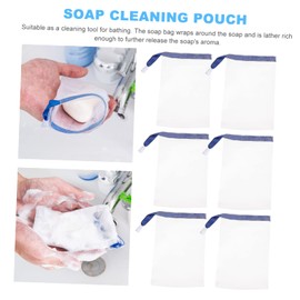 FOMIYES Sets Handmade Soap Saver Bag Bubble Making Soap Pouch Container Sturdy Safe Material Easy to Use Drawstring Design for Shower Fun Pcs Random
