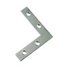 Merriway BH03863 (20 Pcs) BZP Flat Corner Brace Plate Bracket,