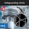 6" Inch Round Galvanized Steel Roof Cap with Mesh -