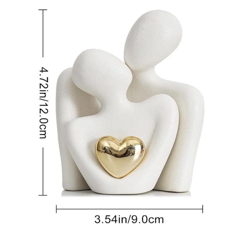 Mini Abstract Sculpture Tv Stand Decor Knick Knacks Couples Love